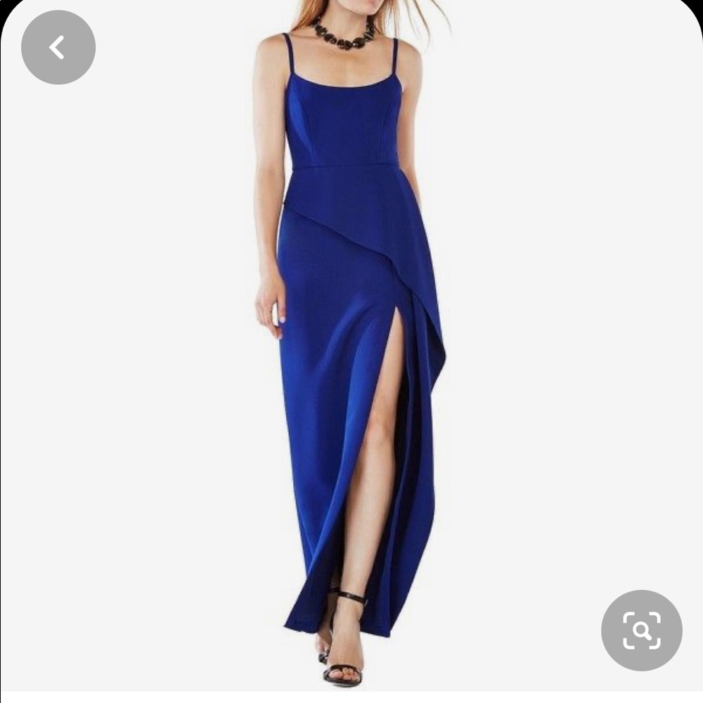 BCBG MAX AZRIA Deep Blue Navy Formal Maxi Dress